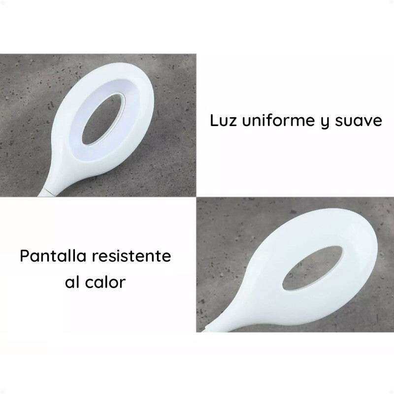 Lampara Led Redonda Para Pc o Lectura con USB Blanco