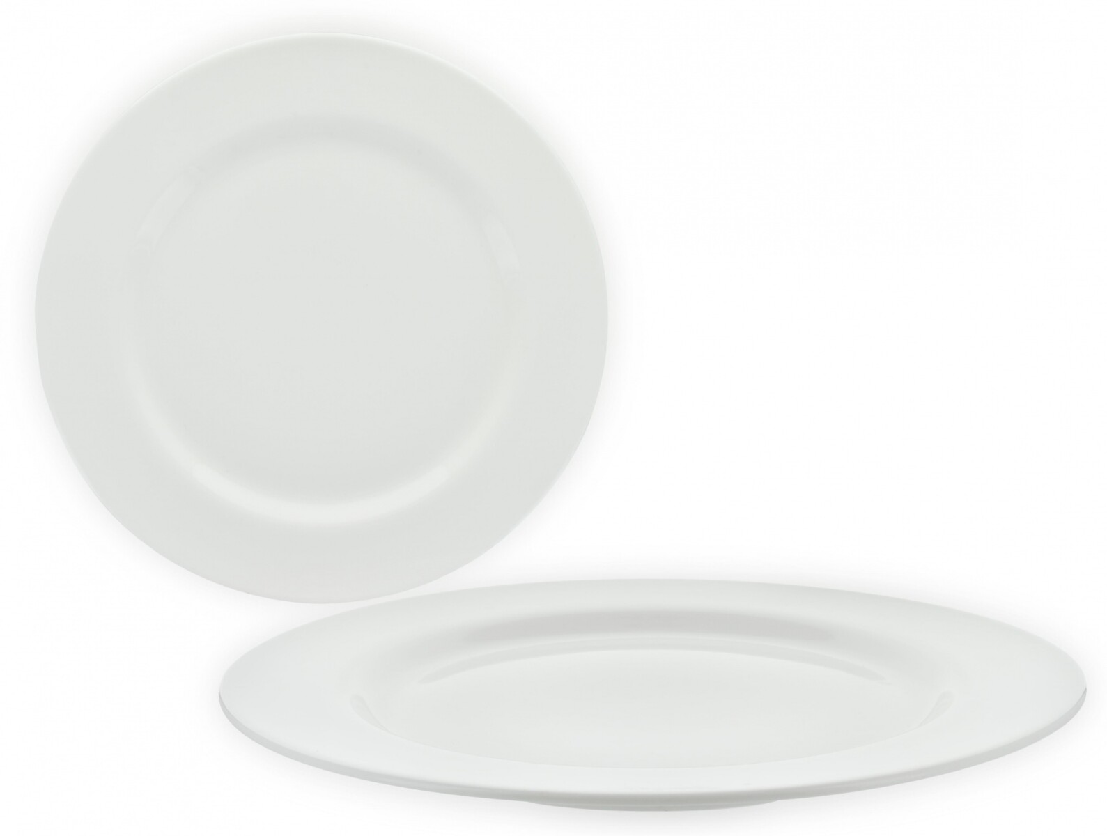 PLATO LLANO CERAMICA BLANCA 28CM 
