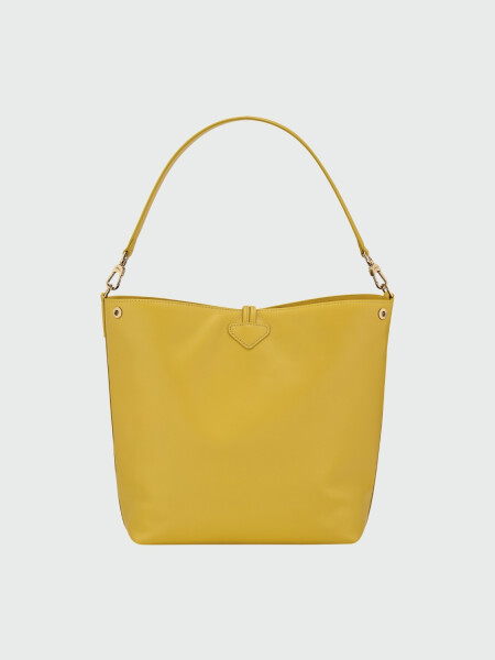 Longchamp -Bolso de cuero, Le Roseau Sleek Amarillo