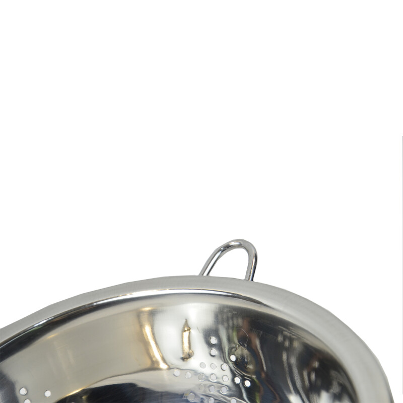 Colador con mango ac inox 21 cm PLATEADO