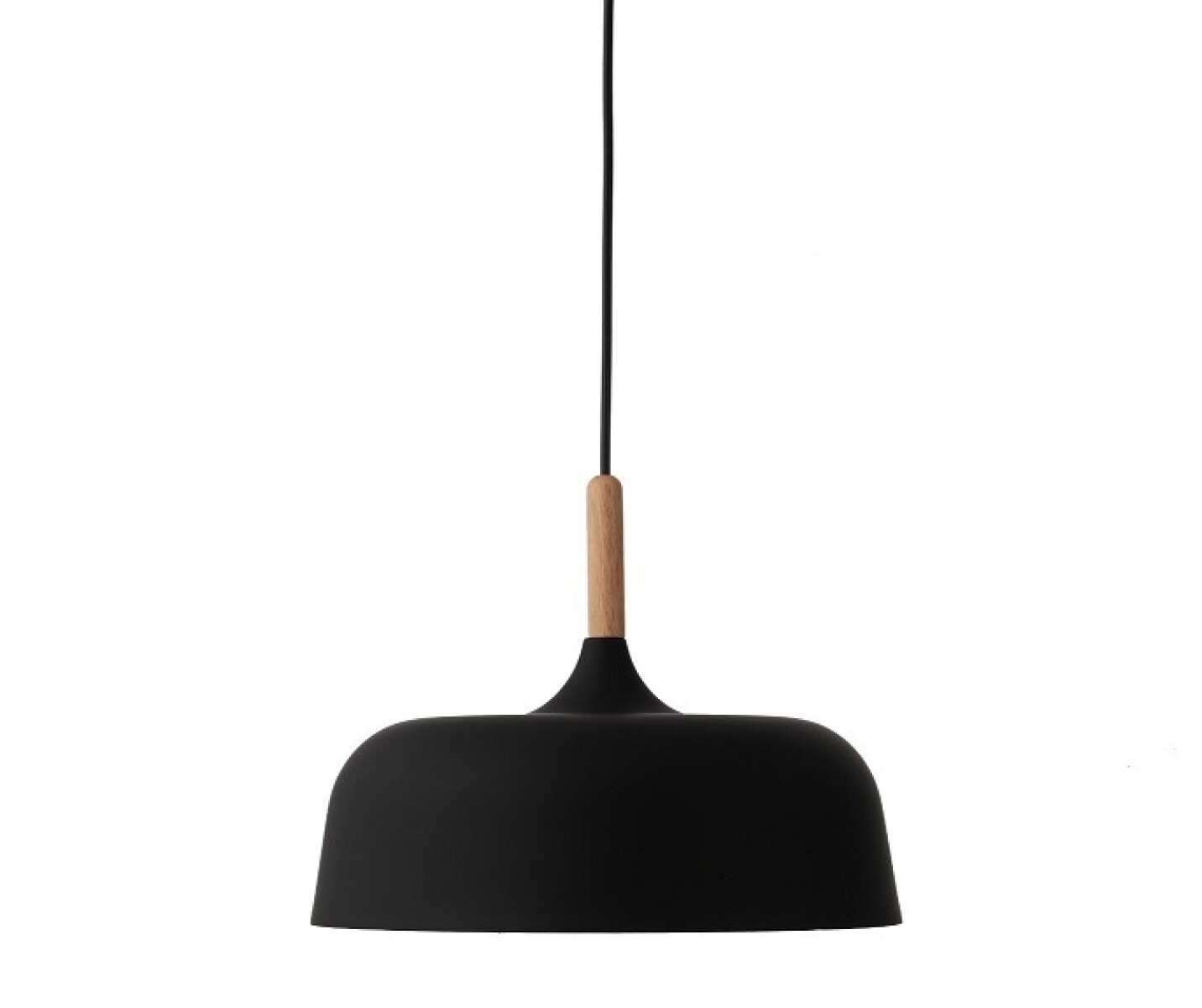 Colgante Metal Para Techo Diámetro 32cm - Negro 