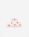 Broche Estampados Broche Acrílico De Corazones - Rosa Claro