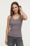 Musculosa en rib tirante finos GRIS OSCURO