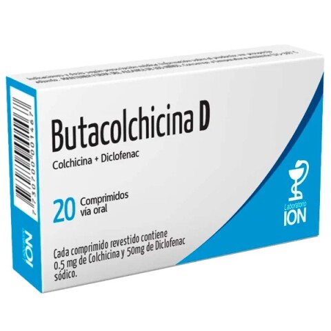 Butacolchicina D de 20 Comprimidos Butacolchicina D de 20 Comprimidos