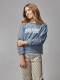 Sudadera Con Estampado Azul Nuevo