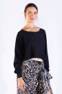 AME LUREX SWEATER Black