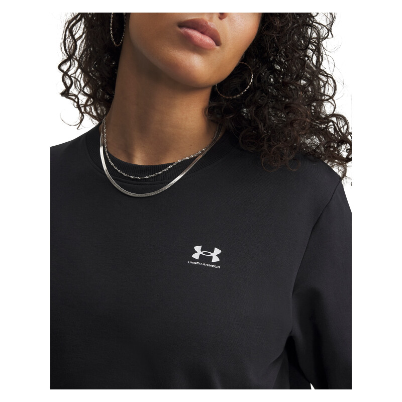 Buzo UA Sport Terry Crew Mujer 6011016-001 Negro