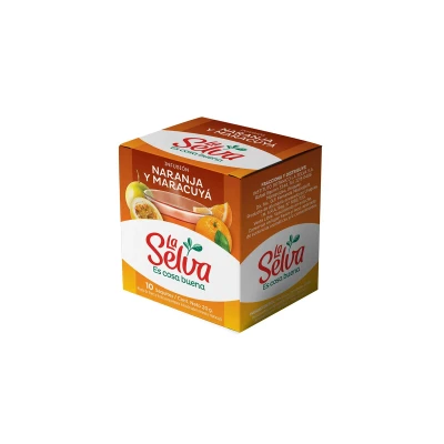 Te de naranja y maracuya La Selva x10 saquitos Te Naran/maracuya La Selva X10