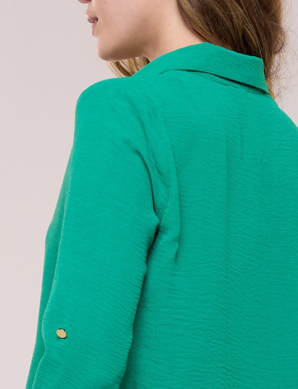 Blusa Holgada Triple Botón VERDE