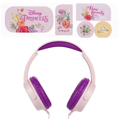 PRINCESAS AURICULAR HEADSET AUX CON STICKERS V01