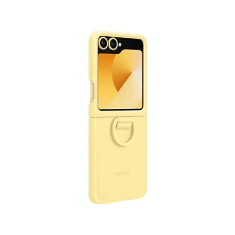Funda Samsung Silicone Case con Anillo para Galaxy Z Flip6 Yellow