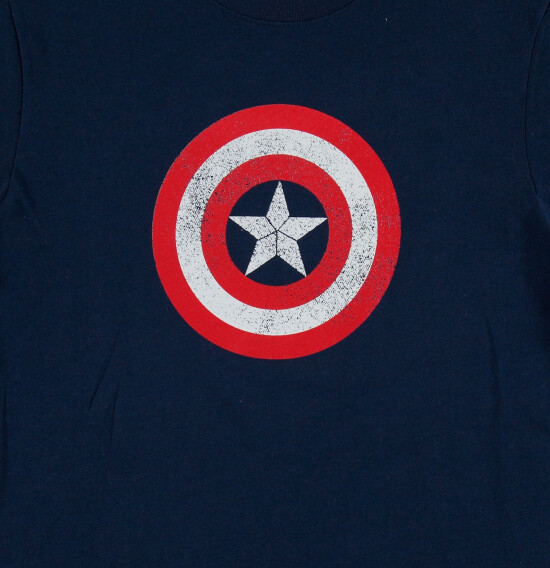 T-shirt de niño teen Capitán América AZUL MARINO