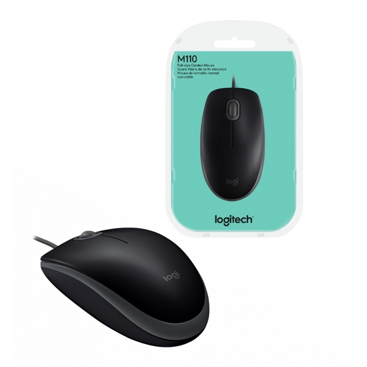 MOUSE LOGITECH M110 USB COLOR NEGRO 
