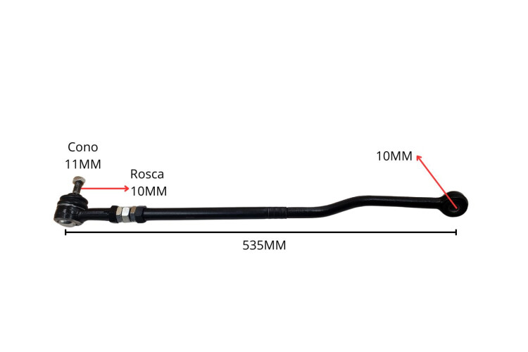 Barra De Direccion Volks Parati/Saveiro/Gol Iv/Iii/Ii 95-25 Der Barra De Direccion Volks Parati/Saveiro/Gol Iv/Iii/Ii 95-25 Der