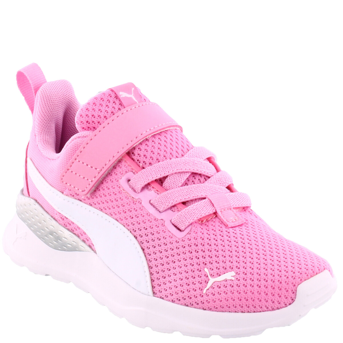 Championes Infantiles Puma Anzarun Lite Kids - Rosado - Blanco - Plateado 