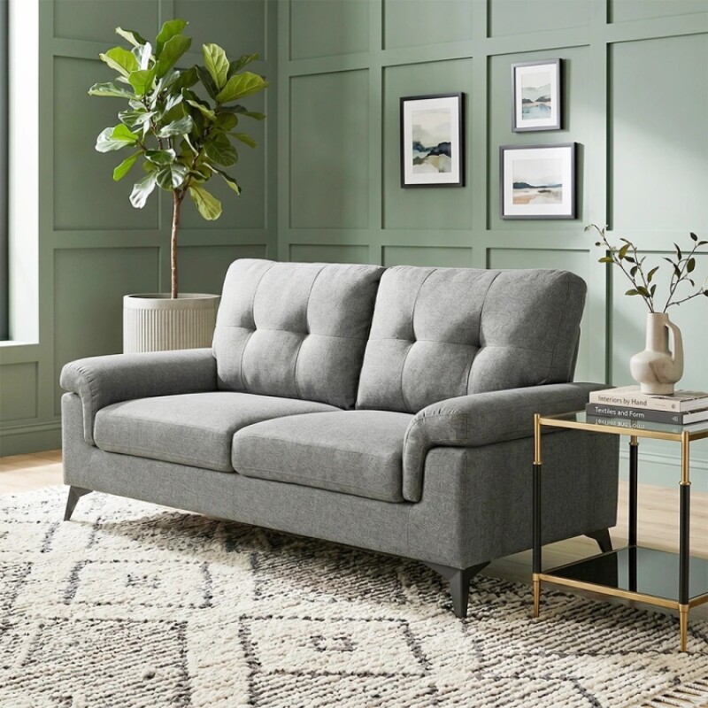 Sofa 2 Cuerpos Lamona Gris Sofa 2 Cuerpos Lamona Gris