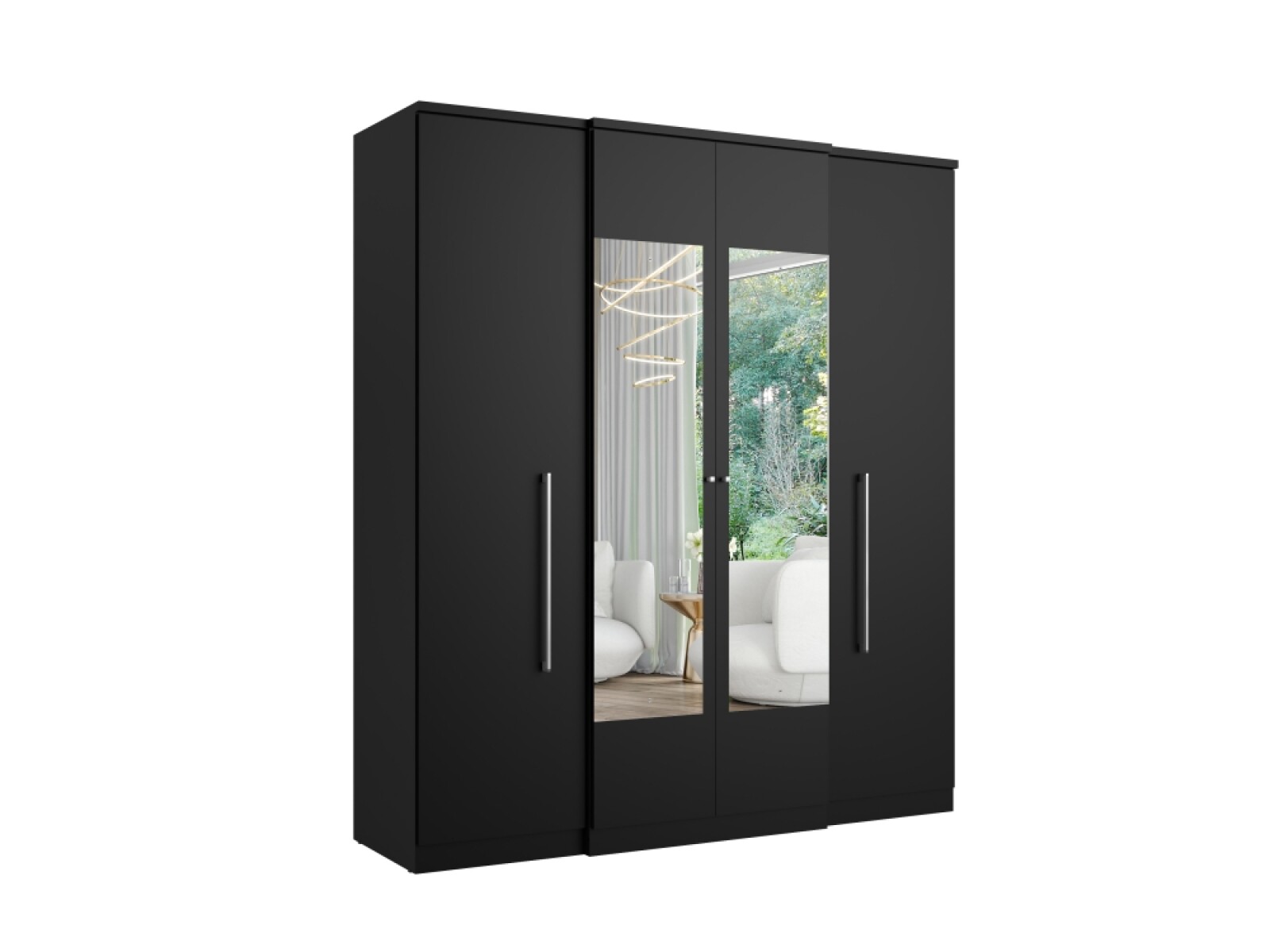 ROPERO SPLENDORE GLASS NEGRO STV 