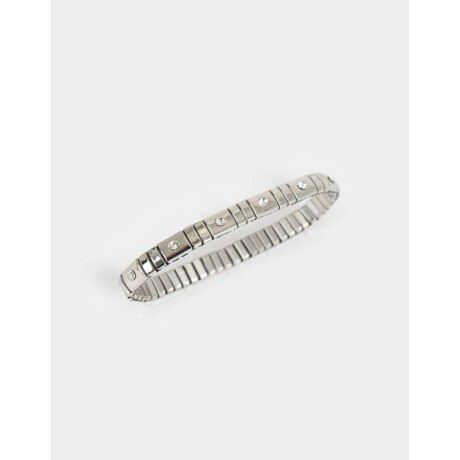 Pulseras Elásticas Premium Silver Plateado