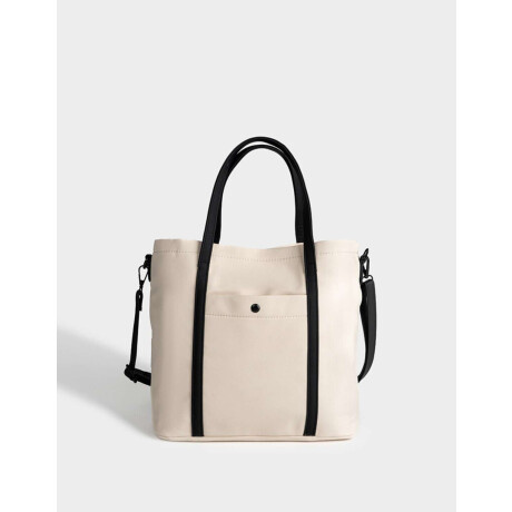 Cartera Shopper Blanco Crudo