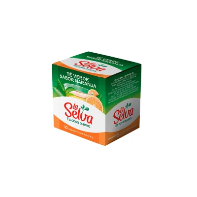 Te verde de naranja La Selva x10 saquitos Te Verde Naranja La Selva X10