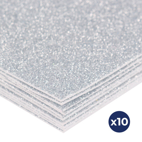 Set X96 Cartulinas A4 Goma Eva Glitter Perforadoras Esc002007