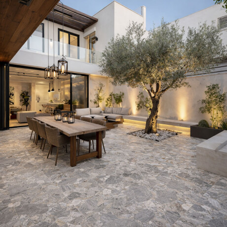 CERAMICA PISO 76X76 MATE GRIS TERRAZOS PIEZA RECTIFICADA GAMAS DE GRIS