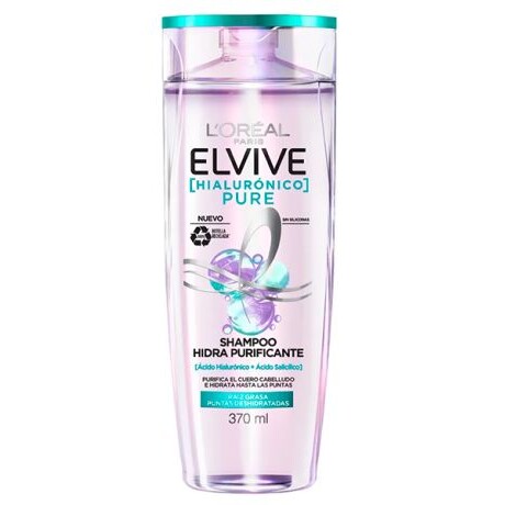 Elvive Hialurónico Pure Shampoo 370ml