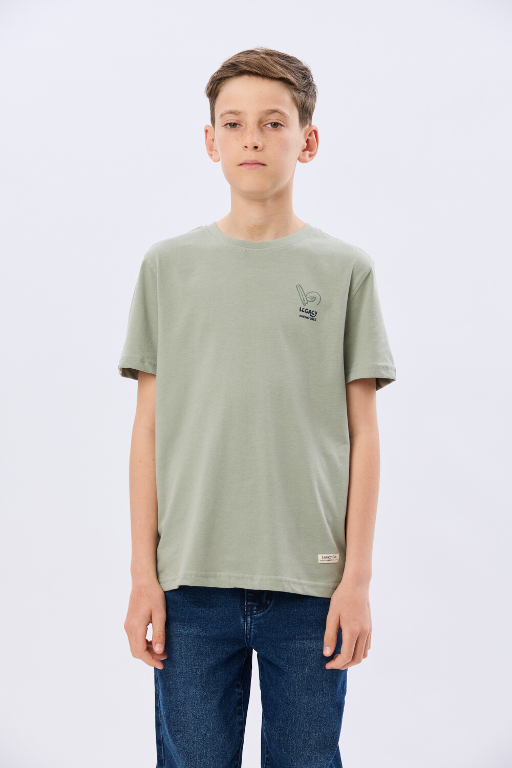 REMERA ESTAMPADA DE ALGODÓN Verde