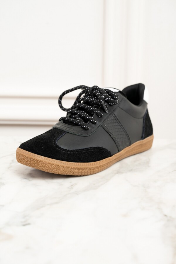 Zapatilla Combinada Negro