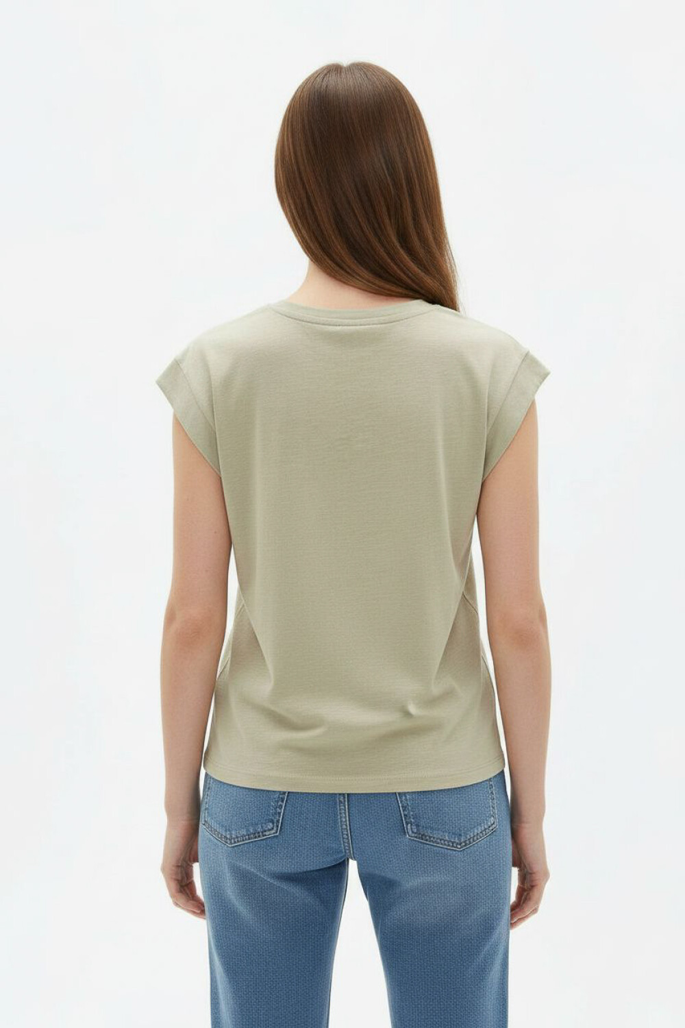 Remera Alismo Verde Grisaceo