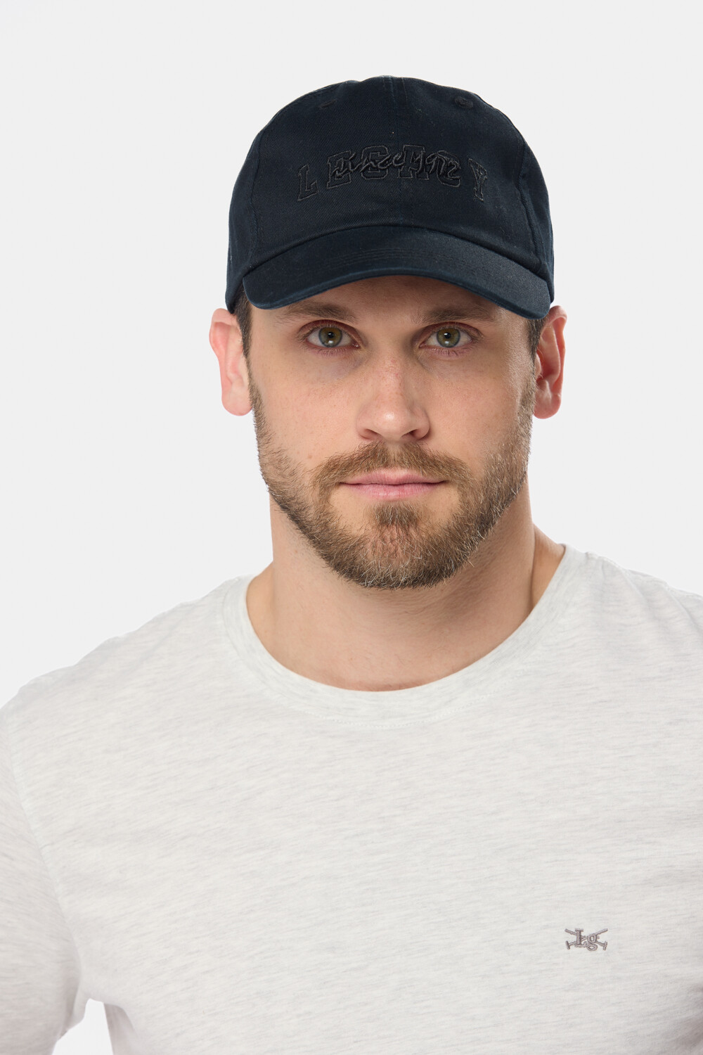 GORRO VISERA DE LONA BORDADO Negro