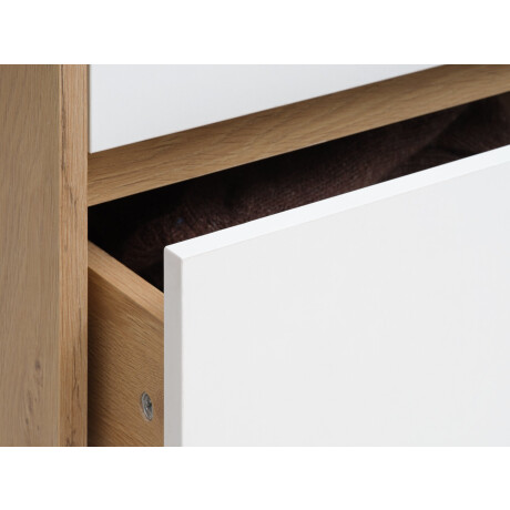 Armario Billund 80X193 Blanco/Roble
