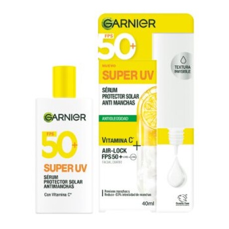 GARNIER EXPRESS ACLARA SERUM PROTECTOR SOLAR ANTI-MANCHAS ANTIOLEOSIDAD VITAMINA C+FPS50+ UVB+UVA 40ml GARNIER EXPRESS ACLARA SERUM PROTECTOR SOLAR ANTI-MANCHAS ANTIOLEOSIDAD VITAMINA C+FPS50+ UVB+UVA 40ml