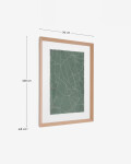 Cuadro abstracto Durkan de papel reciclado verde 100 x 70 cm Cuadro abstracto Durkan de papel reciclado verde 100 x 70 cm