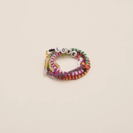 Cadena Mostacillas Love Multicolor