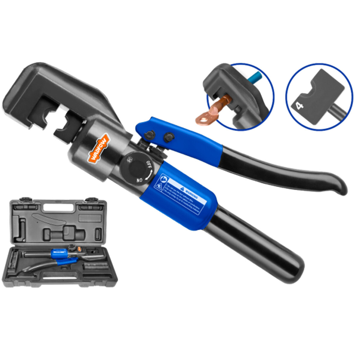 PINZA CRIMPEADORA HIDRAULICA CU4-70MM2 WADFOW WHT1D70 