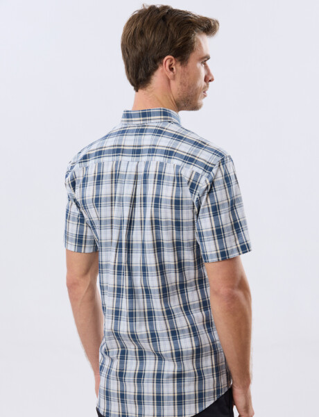 CAMISA CUADROS Marron