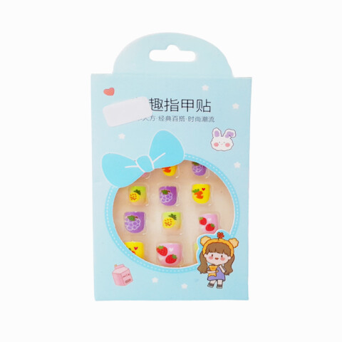 Uñas postizas con stickers Uñas Postizas Con Stickers
