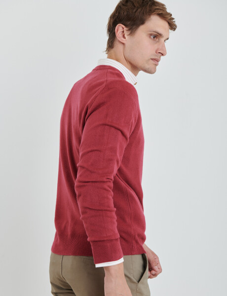 470313 SWEATER V HARRINGTON URBAN Bordo