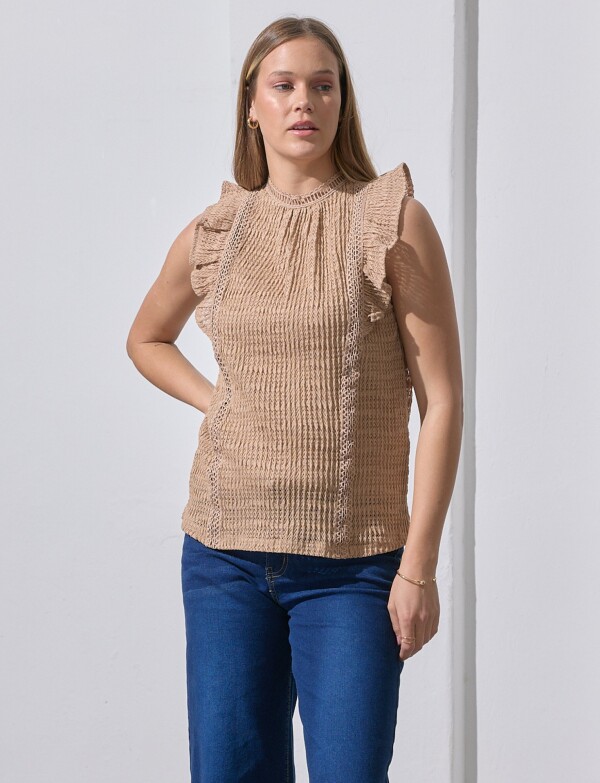 Blusa Volados TOSTADO