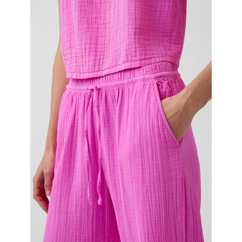 GAUZE JOGGER STANDOUT PINK