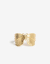 Brazaletes Metal Brazalete Formato Pulsera Mariposa - Dorado