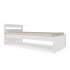 CAMA DE 1 PLAZA MADERA MACIZA UNIQUE BLANCA CAMA DE 1 PLAZA MADERA MACIZA UNIQUE BLANCA