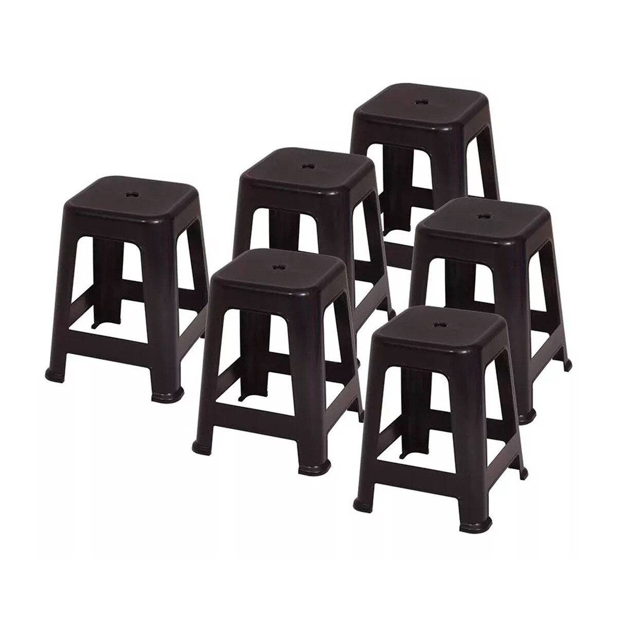 Set x6 Banquetas Bela Vista - NEGRO 
