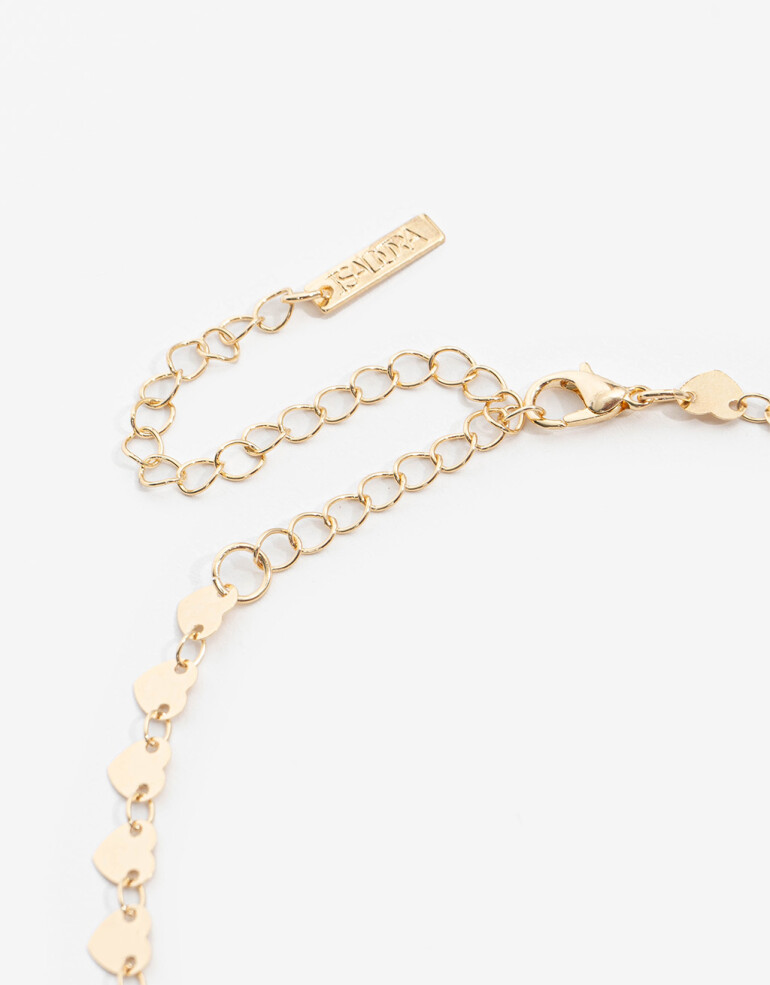 Chokers Metal Choker Corazones Metal - Dorado