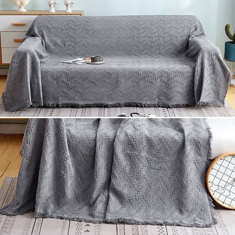 Manta para sillón y cama 180x230cm gris