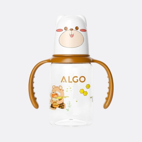Mamadera Bebé 120ml Con Agarre Oso