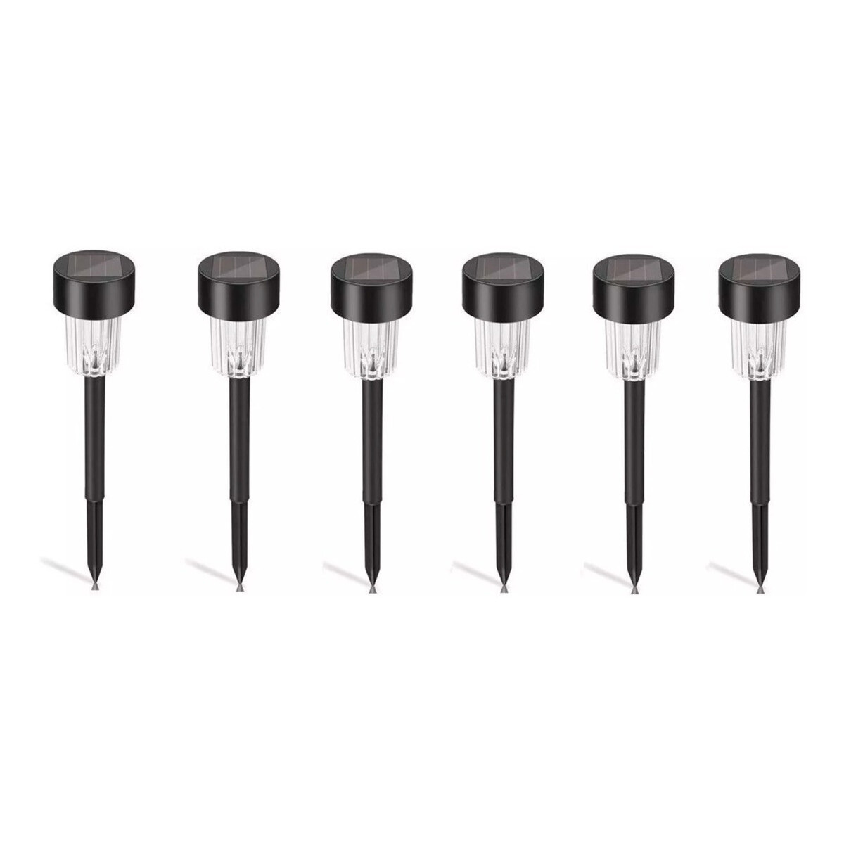 Lampara Luz Solar Recargable Led Jardín Farol Césped X6 - Variante Fría 