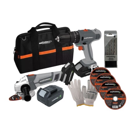GLADIATOR SET HERRAMIENTAS RECARGABLES 20V GLADIATOR SET HERRAMIENTAS RECARGABLES 20V