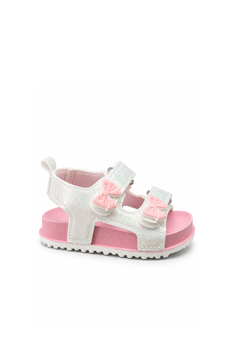 Sandalia para niñas con velcros Tiko BI263 Blanco